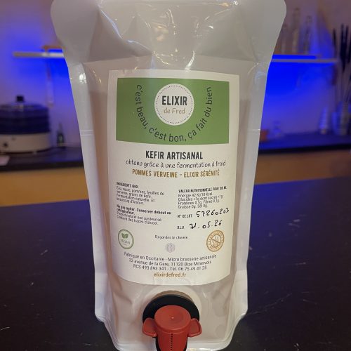 Push Kefir Pommes verveine ! 1,5 litre